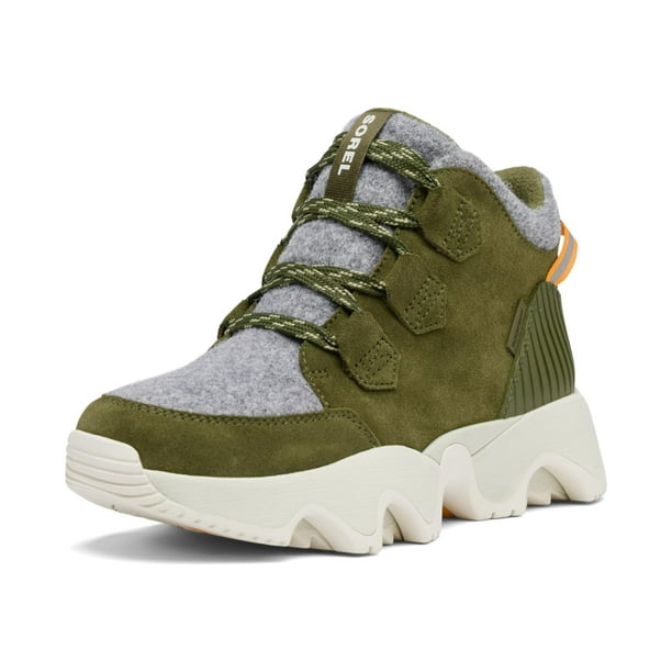 Bota SOREL Kinetic Impact Caribou Plus impermeable verde para mujer