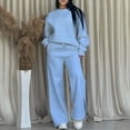 thumbnail image 2 of Sweatsuits Women 2 Piece Outfit Matching Lounge Sets Fall Outfits 2025 Fashion Clothing Crewneck Track Suits, 2 of 5