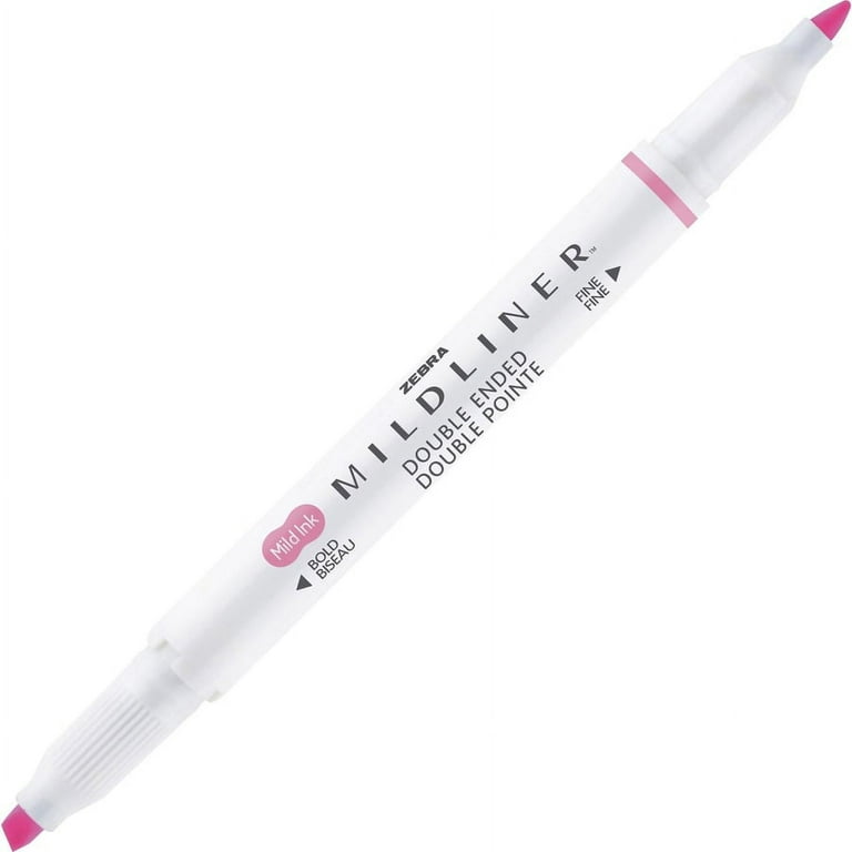 Zebra Pen Mildliner Highlighters, Double Ended Highlighter, Broad And Fine  Tips, Pastel Colors Midliner Pens, 18 Pack, 78118ELG 