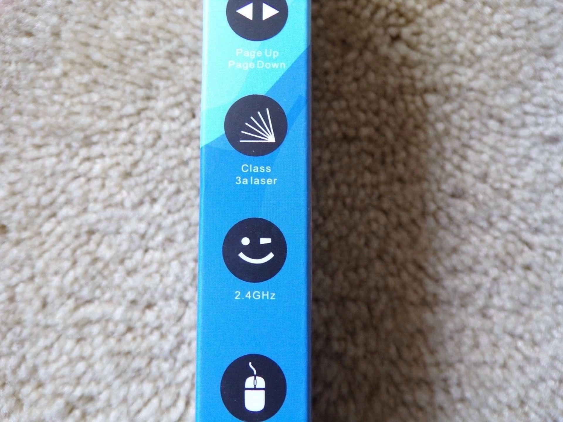 BUTTERFLY- Qui Rf 2.4Ghz Wireless Presenter Remote Presentation Laser Pointer - Mac Pc; T27