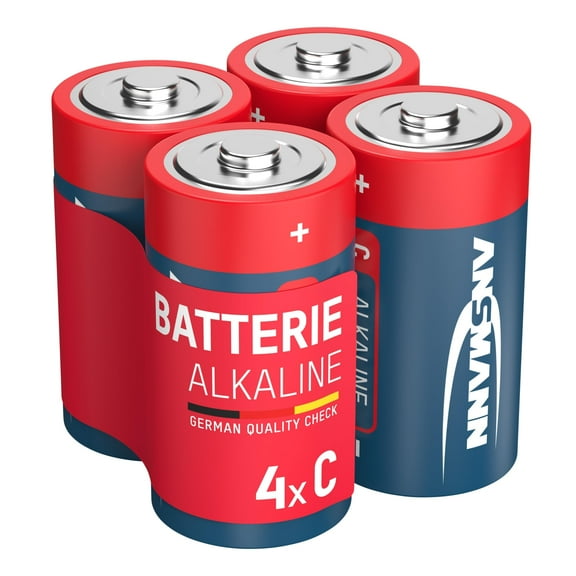 ANSMANN 5015571 C Size Batteries Long Lasting Alkaline Disposable C Type Battery For Flashligh
