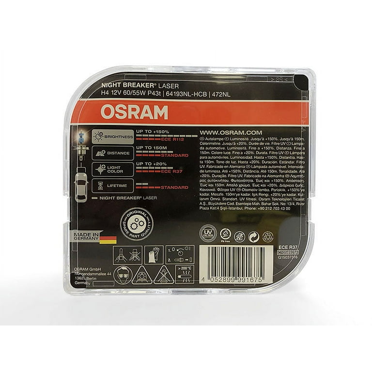 OSRAM, LAMPS (PACK 2) NIGHT BREAKER H4-LED PRO 12V