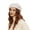 White, variant on SWSMCLT Women's Beret Hat Metal Casual Winter Cap Wool Party Spring Hat Black One Size