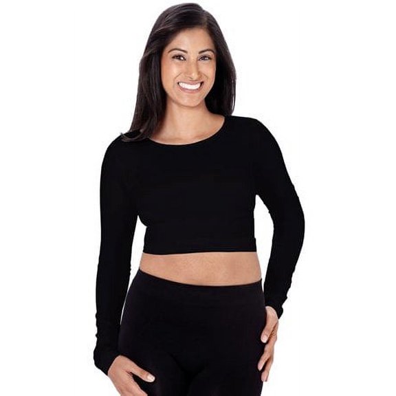 Skinny Tees Long Sleeve Crop Top 1910