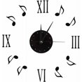 thumbnail image 1 of (Diameter 10cm) Suitable for 30-80cm DIY Paper Strip Wall Sticker Clock 3D Roman Numerals Clock with CD Battery Side Modern Interior Design Bar Cafe Music Party Interior Decoration, 1 of 4