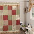 thumbnail image 2 of VHC Brands, Prairie Winds, Farmhouse, Bath Decor, Shower Curtain, 72x72, Green, 2 of 2