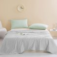 thumbnail image 4 of Tyidzon Bedding Cool Feeling Skin Friendly Solid Color Washed Cotton Summer Breathable Comforter, 4 of 6