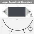 thumbnail image 3 of SUNCREAT Hammocks Standing Patio Hammock, Portable Hammock with Stand Foldable, Dark Gray, 3 of 8