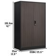 thumbnail image 5 of CQSXDA Metal Storage Cabinet With Locking Doors And Adjustable Shelf, Folding Filing Locker For Home Office And Garage, Black, 5 of 12