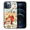 thumbnail image 1 of FINCIBO Soft Rubber Protector Cover Case for Apple iPhone 12 Pro Max 6.7" 2020 (NOT FIT Apple iPhone 12/12 Pro 6.1" 2020/iPhone 12 mini 5.4" 2020), Red Cardinal Lovebird, 1 of 5