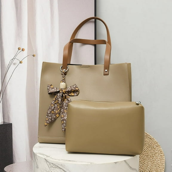 Large Capacity Handbag Tote Bag Simple Women's Bag Fashion Soft Leather Shoulder Bag