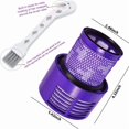 thumbnail image 2 of Filter for Dyson V10 SV12, 2 Replacement Filters for Dyson V10 SV12 Cyclone Series Vacuum Cleaner, V10 Absolute Animal Motorhead Total Clean SV12 Cordless Accessory DY-969082-01, 2 of 5