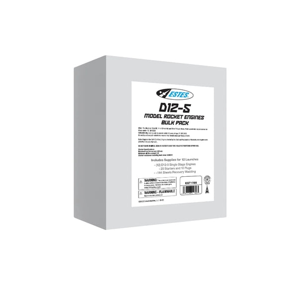 ESTES D12-5 Model Rocket Engines 2 Pack EST10028 / EST1567