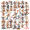 4A, variant on cartoon Monkey Stickers Stickers, Waterproof Monkey Stickers Sticker for Water Bottle Laptop Phone Cases Planner Skateboard Luggage Helmet Party Favor Decor, Ideal for Adults Teens Teacher Rewards
