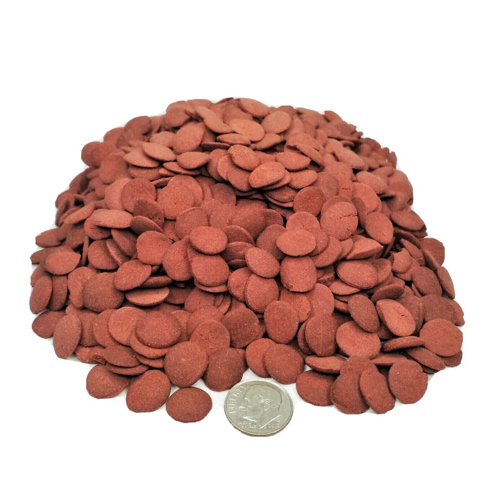 Ultra-Color Enhancing 1/2" Small Sinking Wafers for Bottom Fish, Shrimp, Snails, Crabs, Crayfish, All Tropical Fish...2-lb Med Jar