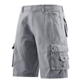 thumbnail image 6 of Sentmoon Bermuda Shorts Summer High Waist Bike Shorts for Men Solid Color Regular Fit Stretchy Mens Running Shorts with Pockets Beach Vacation for Work from Home, 6 of 9