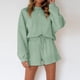 thumbnail image 1 of Puntoco Ropa casual de color para mujer Traje deportivo Pantalones cortos de manga larga Conjunto de dos piezas Liquidación Puntoco Puntoco-606, 1 of 9
