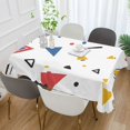 thumbnail image 2 of Yayeee Tablecloths 60" x 90" Rectangle Wrinkle Resistant Party Table Cover, Colorful Geometric, 2 of 8