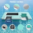 thumbnail image 2 of LUXOAK Inflatable Floating Dock, Non-Slip 6/7/8/10/12 ft Air Dock Platform loating Island Raft with Rope Ladder for Pool Lake Beach Ocean, 2 of 9