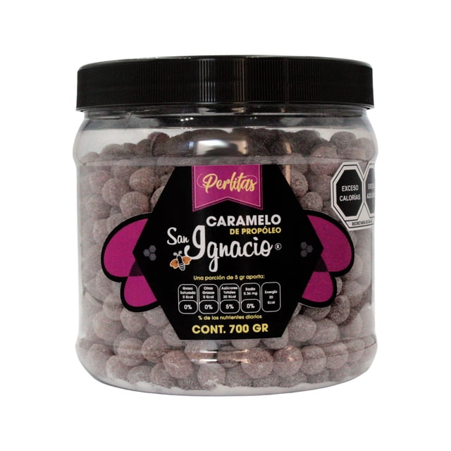 Perlitas de Caramelo con Propoleo y Eucalipto San Ignacio 700 g San Ignacio Perlitas de propoleo 700 g