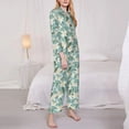 thumbnail image 3 of Lsque Lilies Flowers Pattern Long Sleeve Pajama Set for Women - Soft 2-Piece Sleepwear and Loungewear Set with Pockets, Comfy Nightwear-XX-Large, 3 of 7