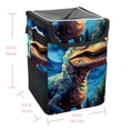 thumbnail image 5 of Starry Dinosaur Foldable Mini Trash Can with Lid - Leak-Proof Car Garbage Can for Hanging Storage Bag, 5 of 6