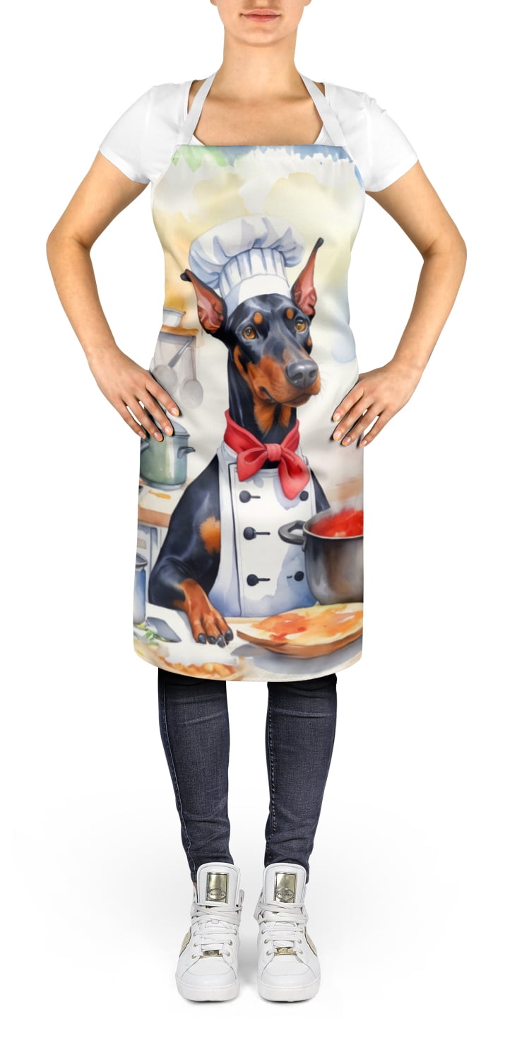 Doberman Pinscher The Chef Apron 27 in x 30 in