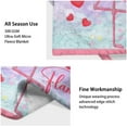 thumbnail image 4 of Flamingo Blanket Gift - 40 x 50 Inches Aesthetic Throw Blanket for Flamingo Lovers, Girls & Women - Pink Soft Fuzzy Blankets for Bed, Couch & Travel, 4 of 5