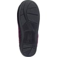 thumbnail image 4 of Girls Sweater Knit Slippers Fleece Lined House Shoe Purple 4/5, 4 of 4