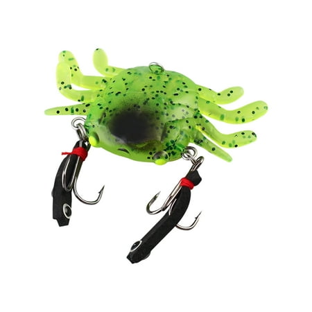 COOLHOOD Fishing Crabs Lure Soft Crabs Baits Jigs Head Lures Artificial Swimbait Soft Lures for Freshwaters Saltwater