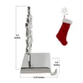 thumbnail image 4 of Snowflake Stocking Holder Christmas Stocking Holders Silver Metal Stocking Hanger Mantle Hooks for Mantel Fireplace Christmas Party and Home Decoration, 4 of 7