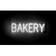 thumbnail image 1 of SpellBrite BAKERY LED Sign for Business. 24.4" x 6.3" White BAKERY Sign Has Neon Sign Look With Energy Efficient LED Light Source. Visible from 500+ Feet, 8 Animation Settings., 1 of 4