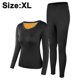 thumbnail image 1 of Conjunto de ropa interior térmica para hombre y mujer, suave, cuello redondo y terciopelo, ropa interior térmica de otoño, capa base cálida de invierno (parte superior e inferior)., 1 of 5