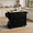 Black-Drop Leaf, variant on RichYa Rolling Kitchen Islands Cart on Wheels with Storage, Rubber Wood Microwave Table with Drawers and Spice & Towel Rack for Dining Room, White