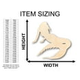 thumbnail image 2 of Unfinished Wood Mermaid Siren Shape - Craft - up to 46" DIY 18" / 3/4", 2 of 3