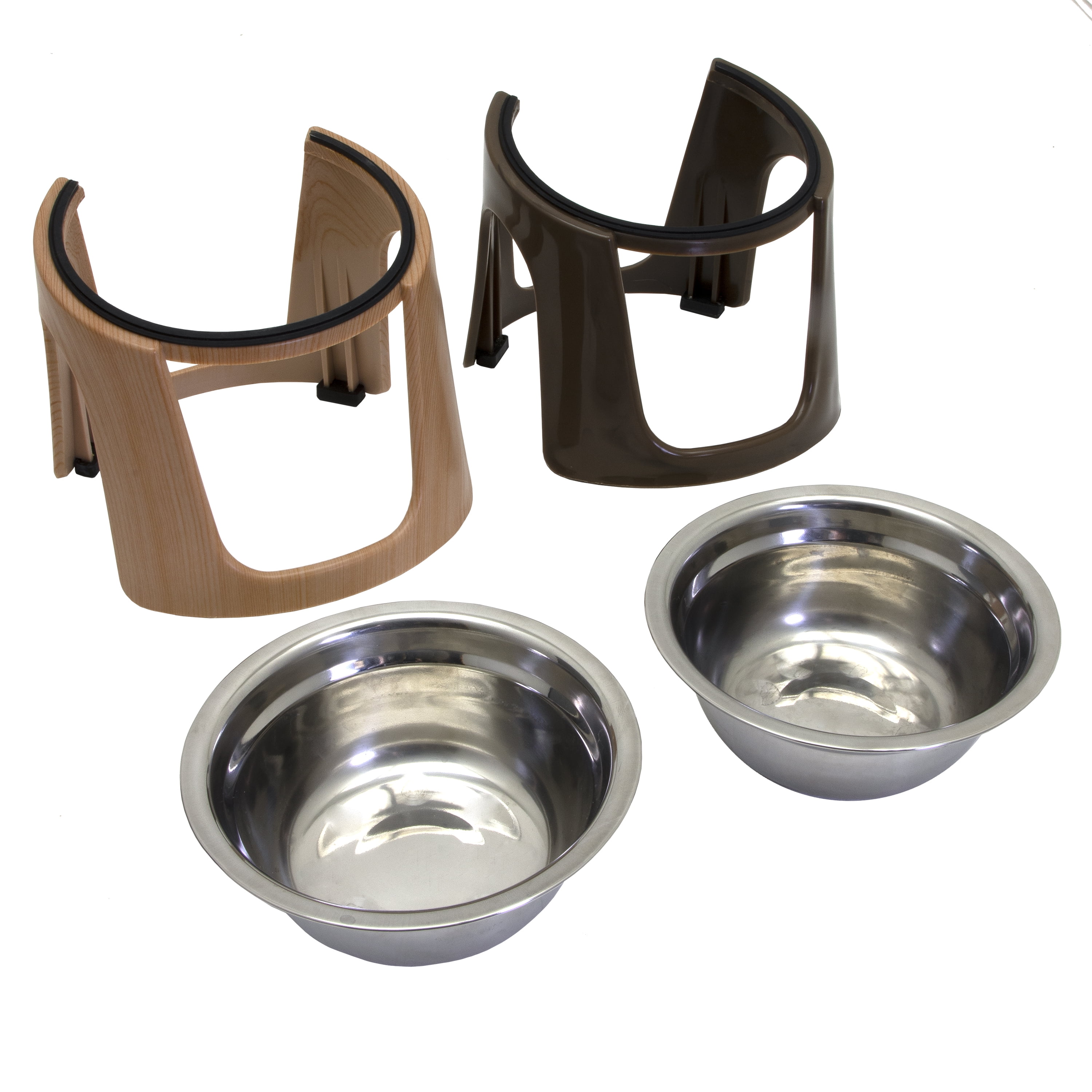 SportPet Designs Stainless Steel Bowls with Stands