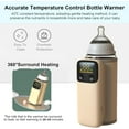 thumbnail image 4 of Bottle Warmer for Breastmilk, Portable Bottle Warmer for Travel with LED Display, Fast Heating, Leak-proof,Travel Bottle Warmers for Cars Camping, Fast Night Feeding Milk Warmers for Newborn, 4 of 8