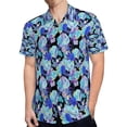 thumbnail image 4 of High Quality Hawaiian Shirts for Men Short Sleeve Aloha Beach Shirt Floral Summer Casual Button Down Shirts Blouses P2BXKH, 4 of 7