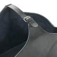 thumbnail image 4 of DecMode 16" Dark Gray Leather Box Style Single Slot Magazine Holder with Detail Stitching and Curved Handles, 4 of 8