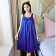 thumbnail image 2 of Odeerbi Pajamas for Women 2025 Nightgowns Long Sleepshirts Erogenous Nightdress Lingerie Sleepwear Purple, 2 of 9