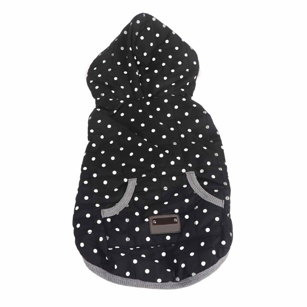 Chaleco Cálido Para Perros, Chaleco Acolchado De Invierno Para Mascotas, Suave Y Elegante Con Capucha Para Perros