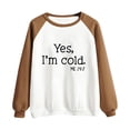 thumbnail image 5 of Aoochasliy Ladies Tops Winter Clothes Tops Clothes Fall Blouse Long Sleeve Round Neck Print Causal Pullover Hoodies, 5 of 5