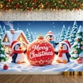 thumbnail image 6 of Penguin Winter Theme Merry Christmas Holiday Backdrop for Christmas Party Indoor Decoration New Year Celebration, 6 of 9