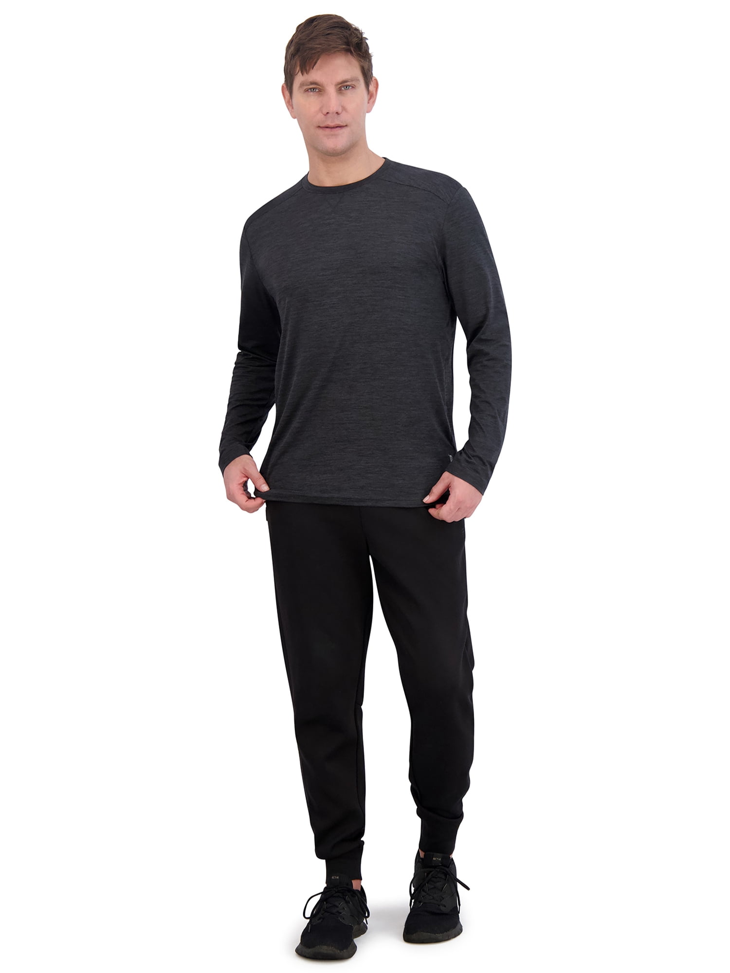 HEAD Men's Tennis & Pickleball Guard Crew Long Sleeve Shirt, Sizes S-XL