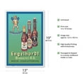 thumbnail image 2 of Engelhardt Brewery (Brauerei) German Beer - Vintage Advertising Poster c.1936 - Master Art Print (Unframed) 13in x 19in, 2 of 4