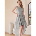 thumbnail image 2 of Dressystar Women Floral Lace Homecoming Dresses Female Knee-Length Cocktail Party Dress, 2 of 10