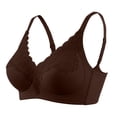 thumbnail image 3 of Gkeoshab Nursing Bras Women's No Gap Seamless Bra Control Minimizer Underwire Bra Coffee XL, 3 of 7