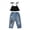Black, variant on Bagilaanoe 2pcs Toddler Baby Girl Long Pants Set Sleeveless Vest Tops + Jeans Denim Trousers 1T 2T 3T 4T 5T 6T Kids Casual Outfits