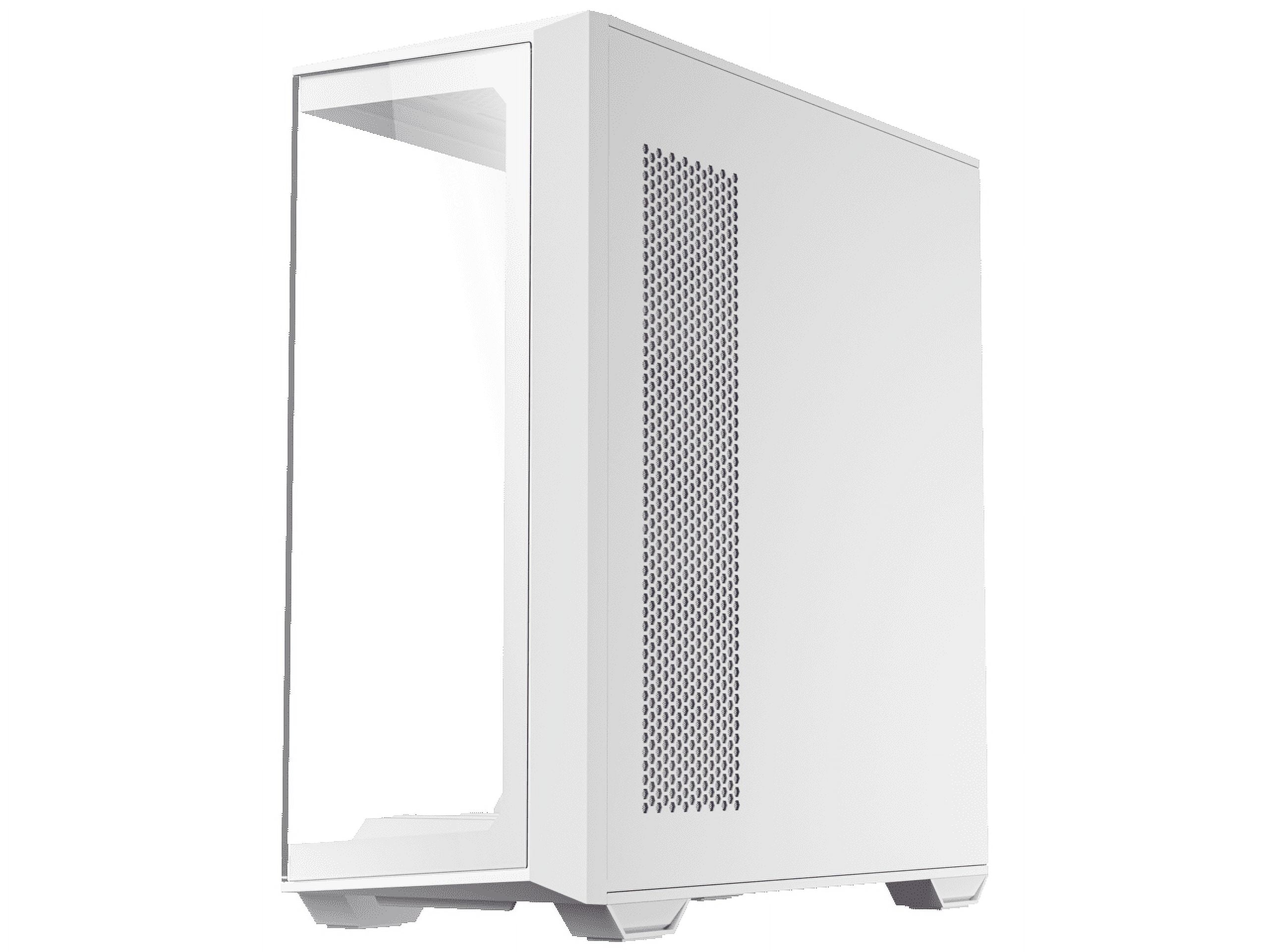 Antec C3 ARGB White, 3 x 120mm & 1 x 120mm ARGB PWM Fans Included, Up to 8 Fans Simultaneously, Type-C 3.2 Gen 2 port, Seamless Tempered Glass Front & Side Panels, 360mm Radiator Support, Mid-Tower AT