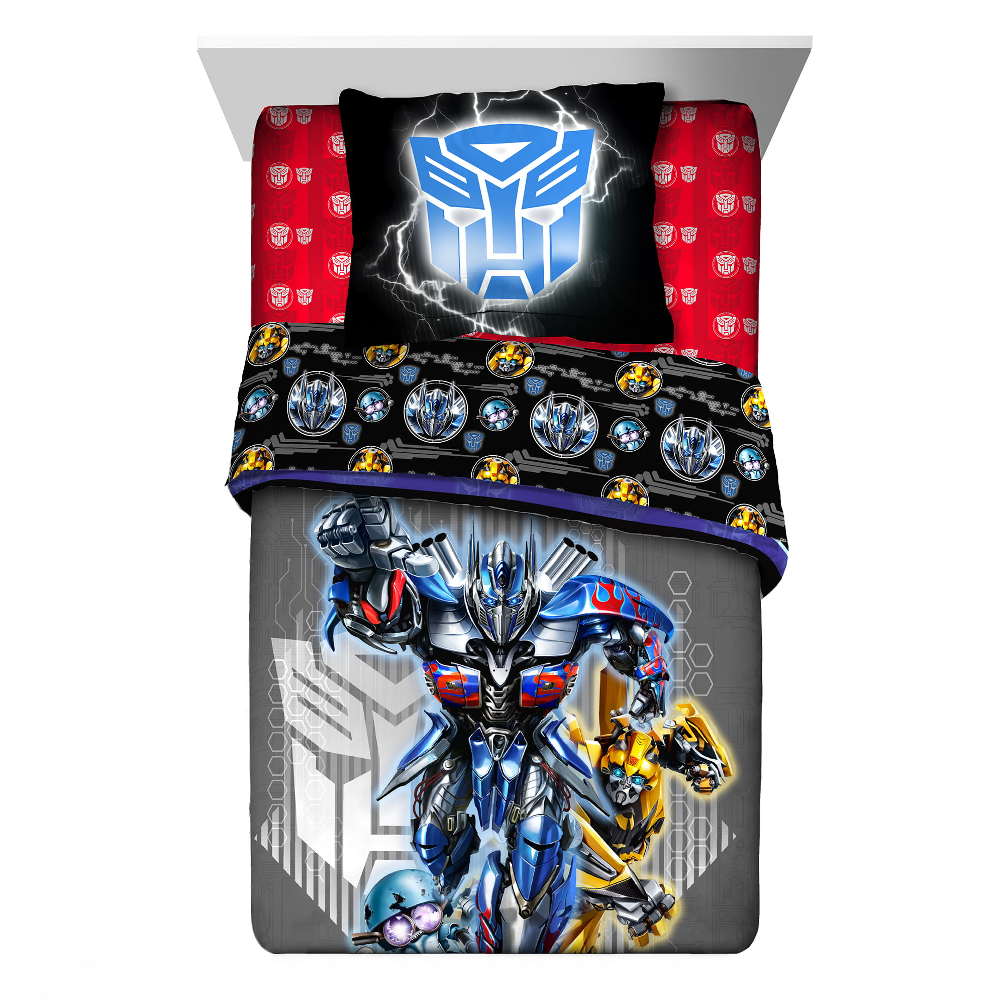 Transformers Kids Bedding Comforter Sham Set 2 Piece Walmart